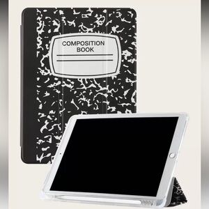 Black and White Composition Book iPad Case